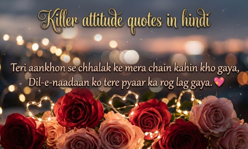 Killer attitude quotes in hindi