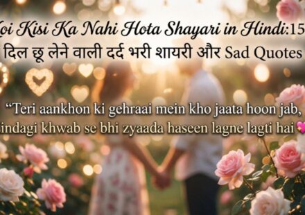 Koi Kisi Ka Nahi Hota Shayari in Hindi150+ दिल छू लेने वाली दर्द भरी शायरी और Sad Quotes