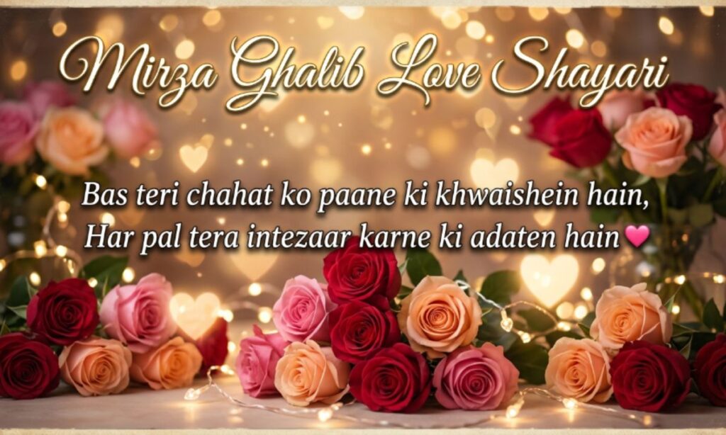 Mirza Ghalib Love Shayari