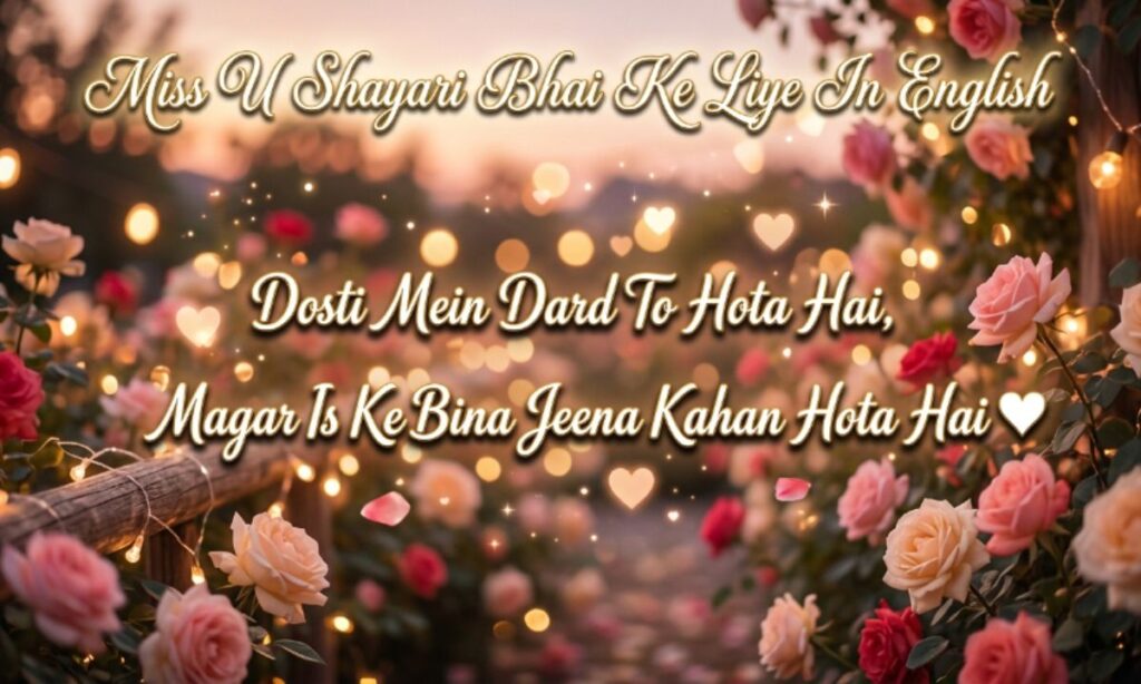 Miss U Shayari Bhai Ke Liye In English