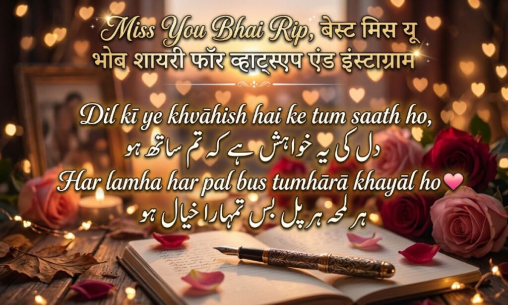 Miss You Bhai Rip, बेस्ट मिस यू भाई शायरी फॉर व्हाट्सएप एंड इंस्टाग्राम