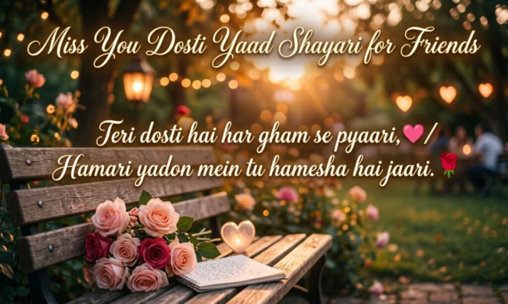 Miss You Dosti Yaad Shayari for Friends