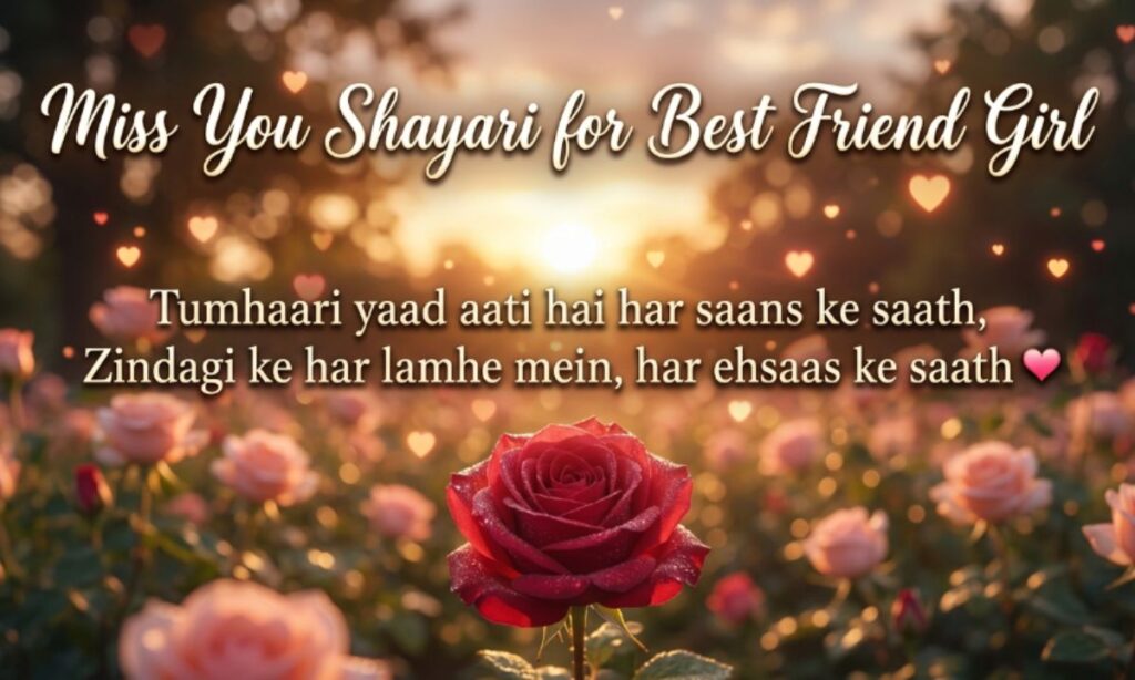 Miss You Shayari for Best Friend Girl