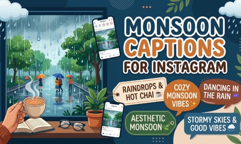 Monsoon Captions for Instagram
