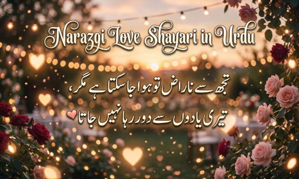 Narazgi Love Shayari in Urdu
