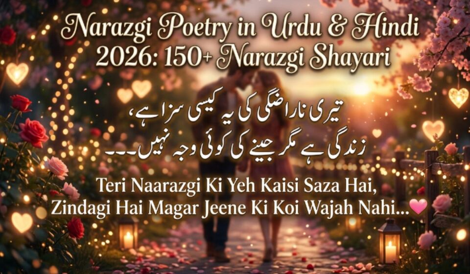 Narazgi Poetry in Urdu & Hindi 2026 150+ Narazgi Shayari