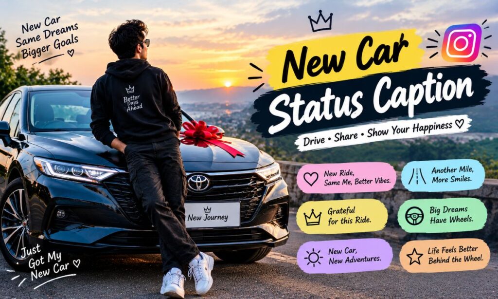 New Car Status Caption