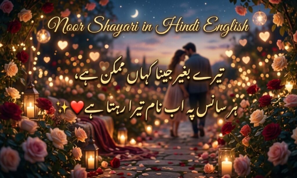 Noor Shayari in Hindi English