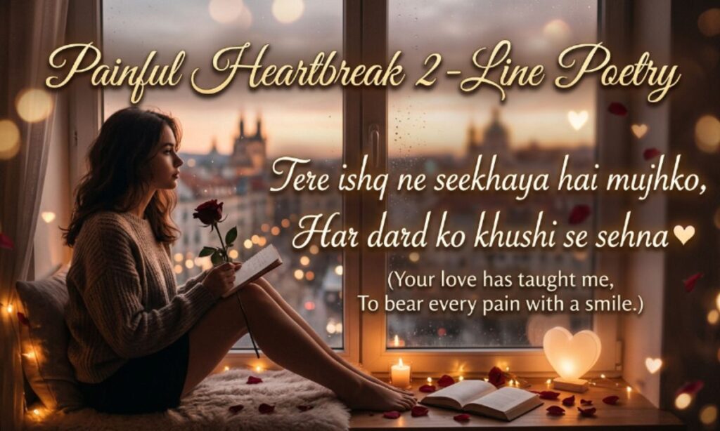 Painful Heartbreak 2-Line Poetry
