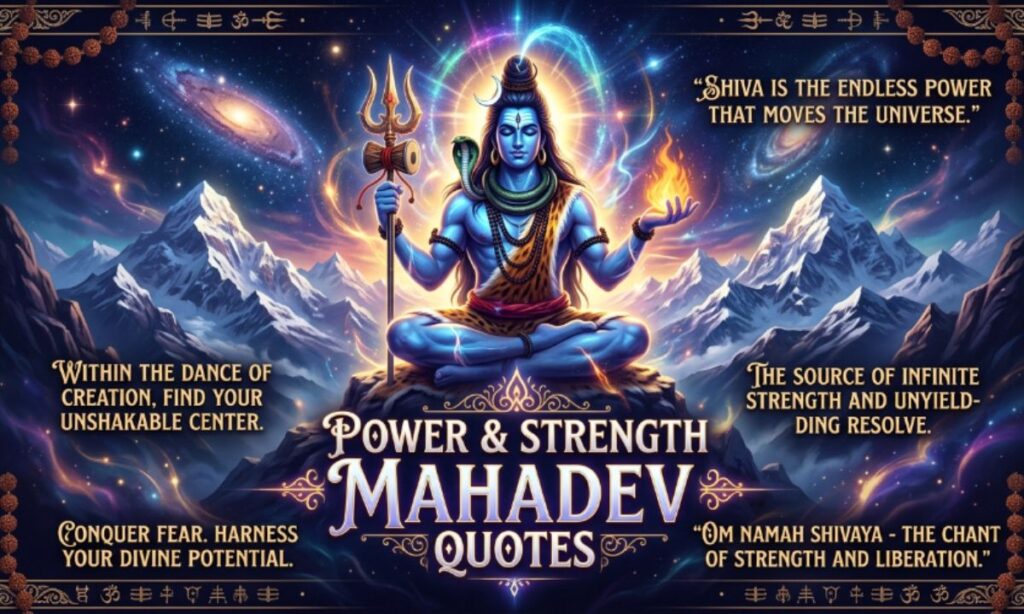 Power & Strength Mahadev Quotes