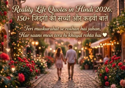 Reality Life Quotes in Hindi 2026 150+ जिंदगी की सच्ची और कड़वी बातें 