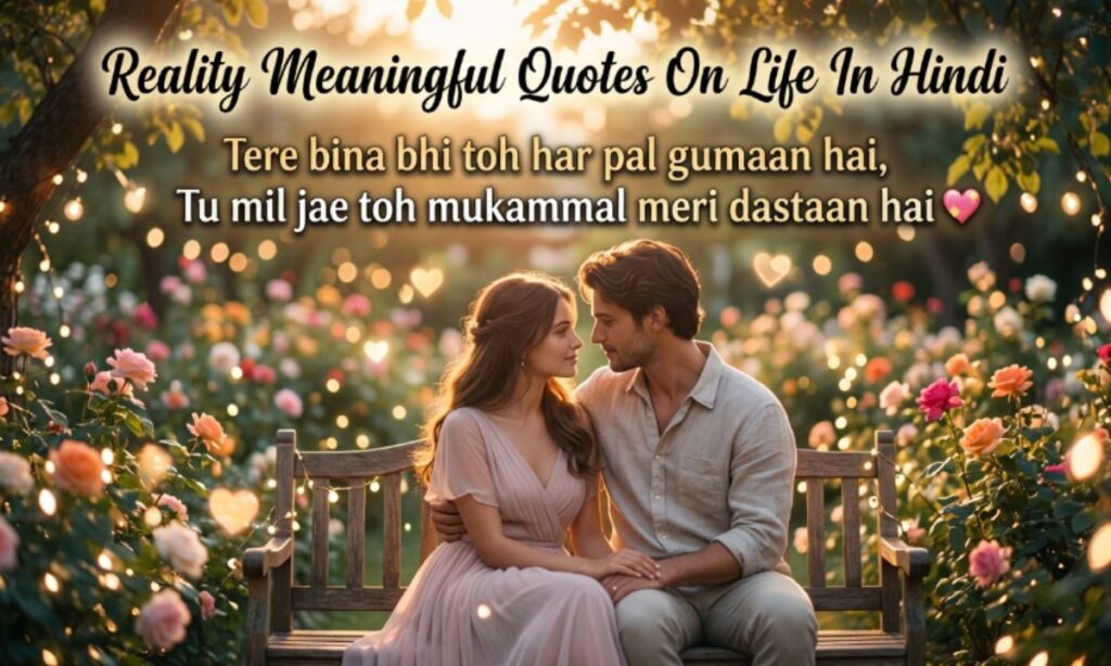 Reality Meaningful Quotes On Life In Hindi