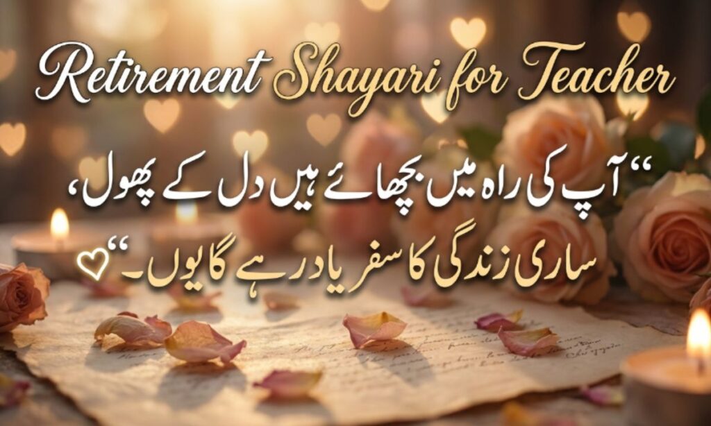 Retirement Shayari for Teacher
