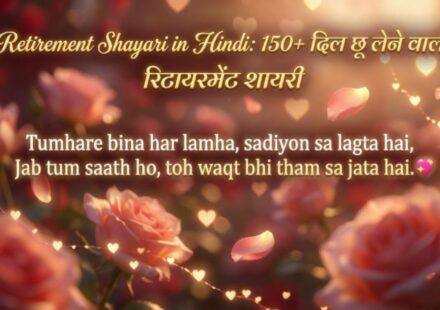 Retirement Shayari in Hindi 150+ दिल छू लेने वाली रिटायरमेंट शायरी 