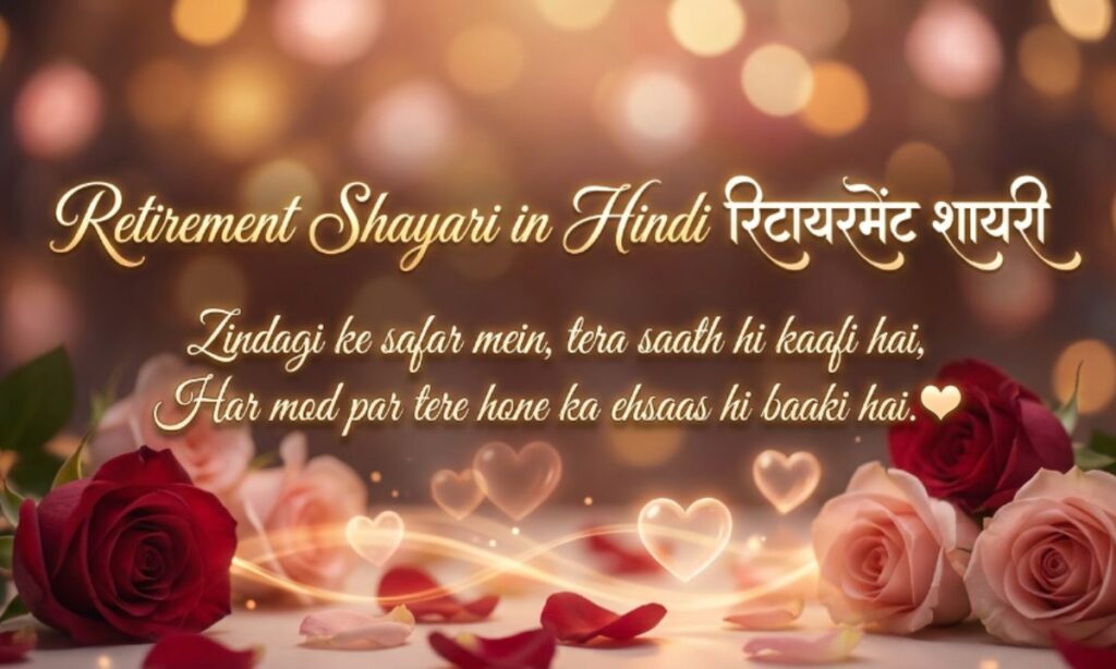 Retirement Shayari in Hindi रिटायरमेंट शायरी