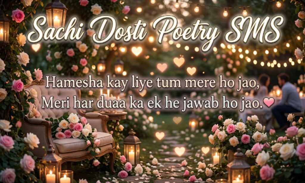 Create a highly aesthetic, cinematic romantic poetry image.
The design should feel soft, emotional, and visually beautiful with warm lighting, dreamy background, bokeh effects, roses, glowing hearts, and a romantic atmosphere.
Add a stylish and elegant title in calligraphy font at the top:
Create a highly aesthetic, cinematic romantic poetry image.
The design should feel soft, emotional, and visually beautiful with warm lighting, dreamy background, bokeh effects, roses, glowing hearts, and a romantic atmosphere.
Add a stylish and elegant title in calligraphy font at the top:
Create a highly aesthetic, cinematic romantic poetry image.
The design should feel soft, emotional, and visually beautiful with warm lighting, dreamy background, bokeh effects, roses, glowing hearts, and a romantic atmosphere.
Add a stylish and elegant title in calligraphy font at the top:
Funny Best Friend Shayari in Urdu
Below the title, include a short 2-line romantic shayari in Urdu . It should be emotional, meaningful, and unique every time.
Example style (do not reuse exactly, generate fresh lines each time):
“Tum jo mil jao zindagi mein,
har dard khoobsurat lagta hai 💖”
Make sure the text is centered, readable, and artistically blended with the background.
Use glowing typography with white, gold, or soft pastel tones, with a subtle shadow or glow effect for readability.
Overall mood: romantic, love, heartbreak, aesthetic Instagram poetry post.
Image resolution: 1200 x 720, ultra high quality, professional social media design.
Below the title, include a short 2-line romantic shayari in Urdu . It should be emotional, meaningful, and unique every time.
Example style (do not reuse exactly, generate fresh lines each time):
“Tum jo mil jao zindagi mein,
har dard khoobsurat lagta hai 💖”
Make sure the text is centered, readable, and artistically blended with the background.
Use glowing typography with white, gold, or soft pastel tones, with a subtle shadow or glow effect for readability.
Overall mood: romantic, love, heartbreak, aesthetic Instagram poetry post.
Image resolution: 1200 x 720, ultra high quality, professional social media design.
Below the title, include a short 2-line romantic shayari in Urdu . It should be emotional, meaningful, and unique every time.
Example style (do not reuse exactly, generate fresh lines each time):
“Tum jo mil jao zindagi mein,
har dard khoobsurat lagta hai 💖”
Make sure the text is centered, readable, and artistically blended with the background.
Use glowing typography with white, gold, or soft pastel tones, with a subtle shadow or glow effect for readability.
Overall mood: romantic, love, heartbreak, aesthetic Instagram poetry post.
Image resolution: 1200 x 720, ultra high quality, professional social media design.
Sachi Dosti Poetry SMS (1)