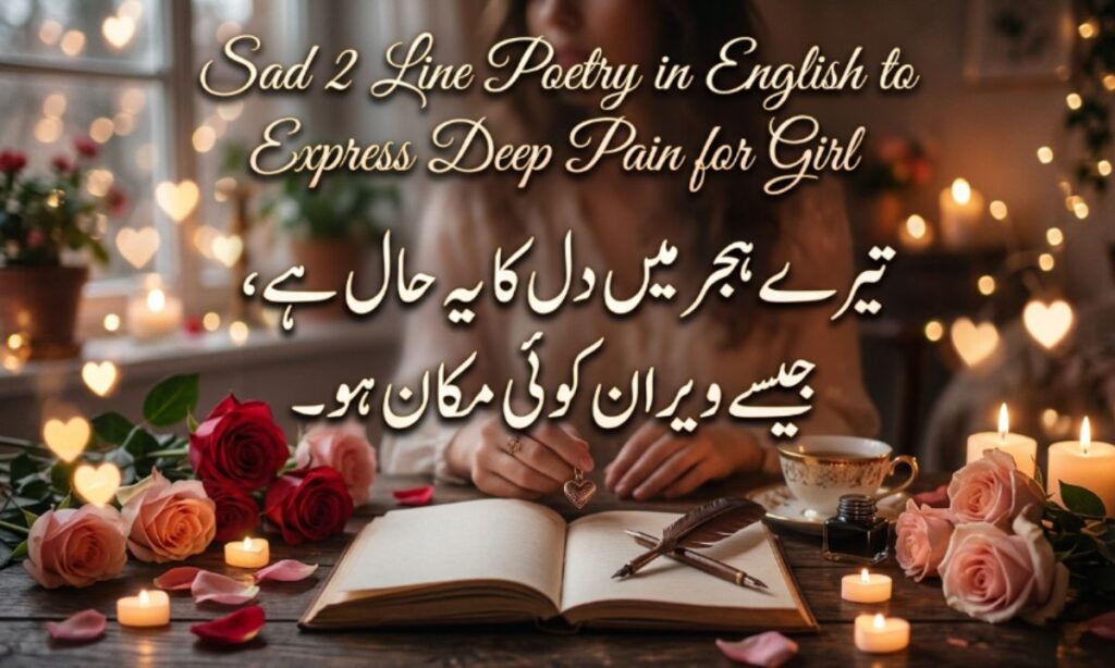 Sad 2 Line Poetry in English to Express Deep Pain for Girl