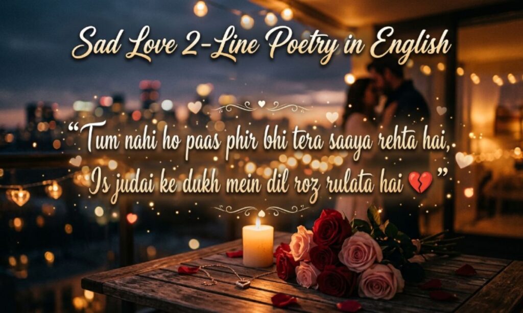 Sad Love 2-Line Poetry in English