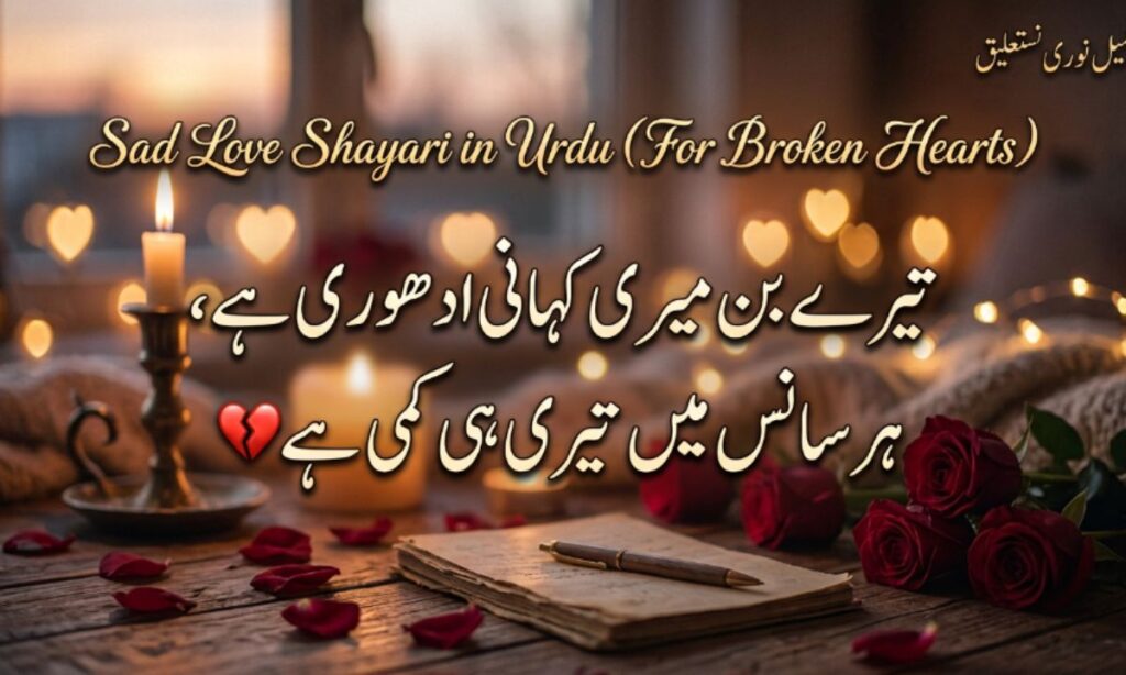 Sad Love Shayari in Urdu (For Broken Hearts)