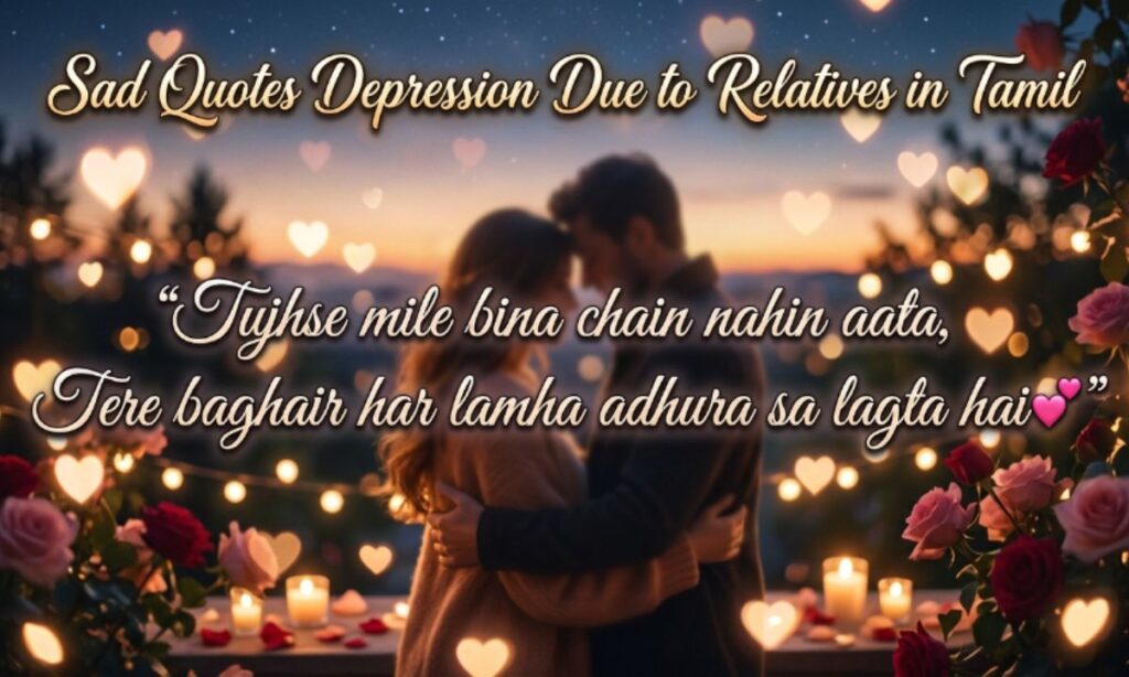 Sad Quotes Depression Due to Relatives in Tamil
