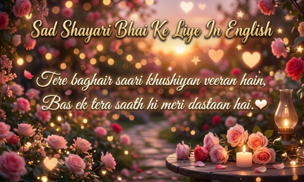 Sad Shayari Bhai Ke Liye In English