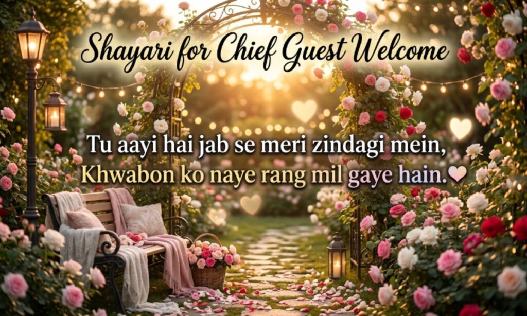 Shayari for Chief Guest Welcome