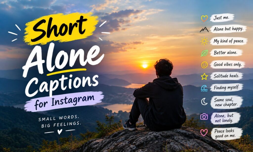 Short Alone Captions for Instagram