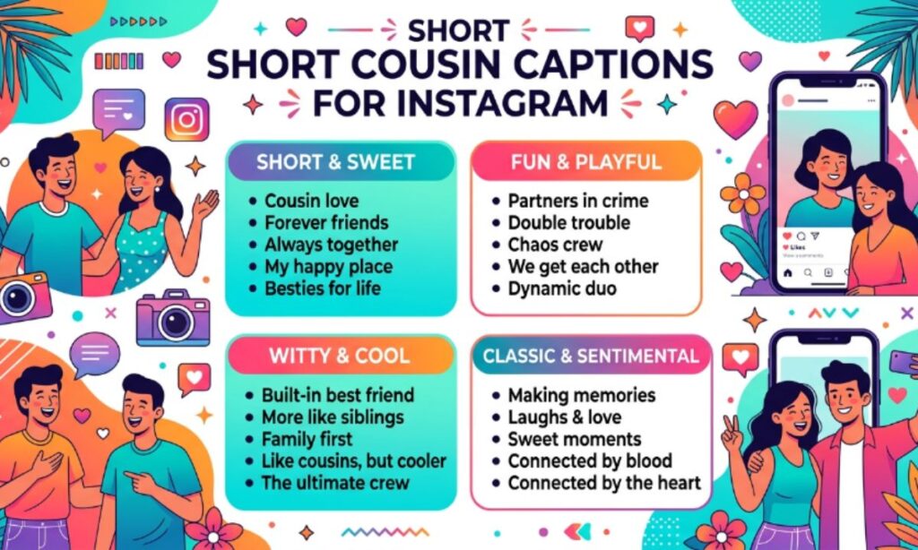 Short Cousin Captions for Instagram
