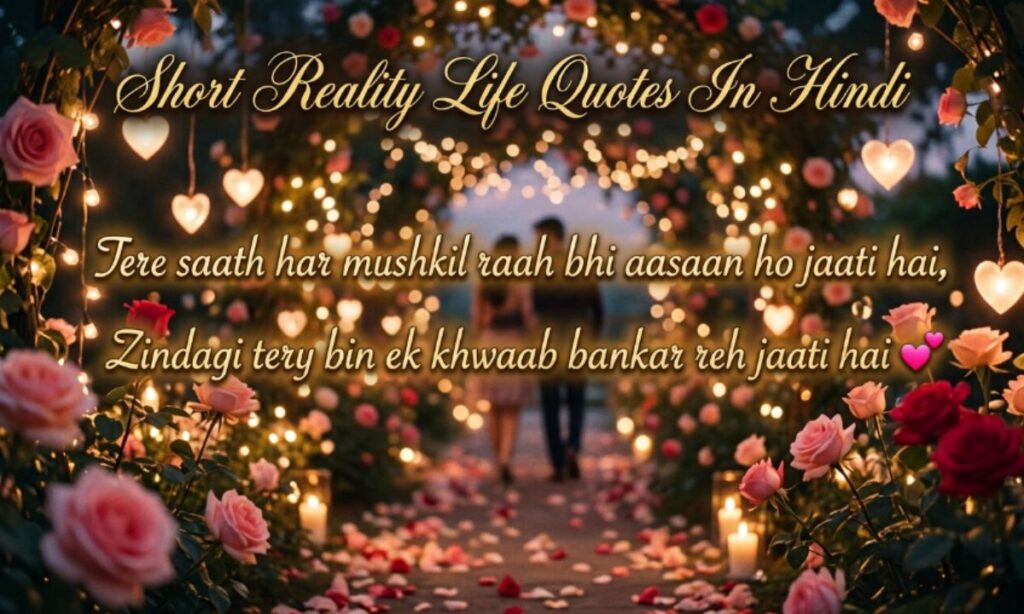 Short Reality Life Quotes In Hindi