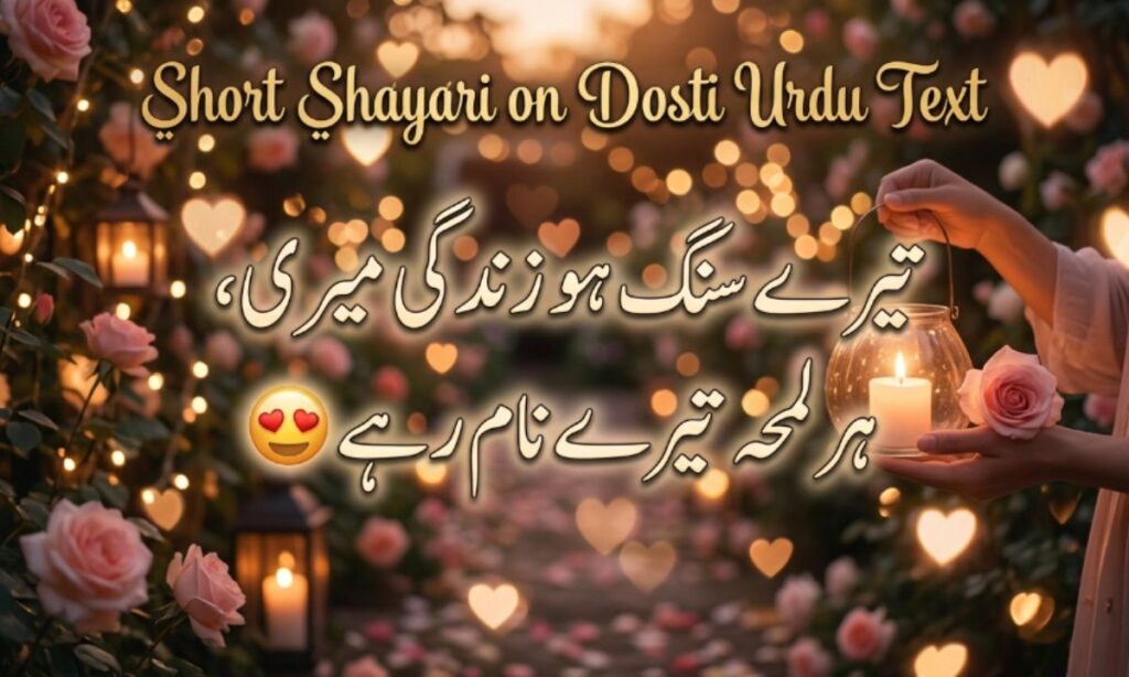 Short Shayari on Dosti Urdu Text