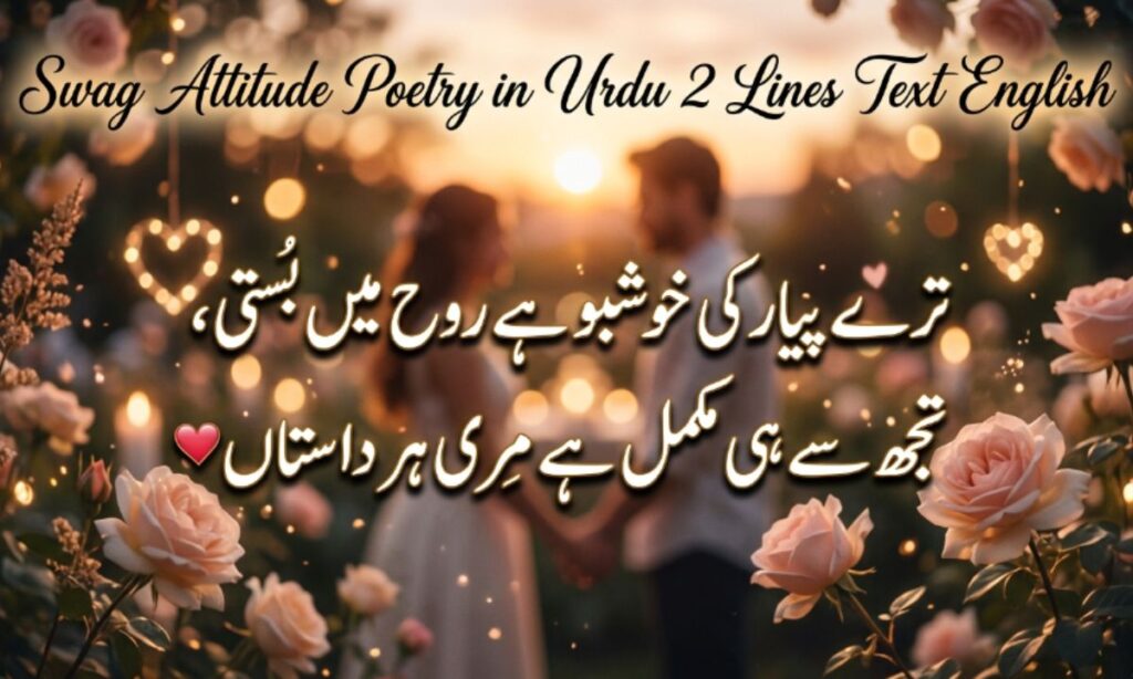 Swag Attitude Poetry in Urdu 2 Lines Text English