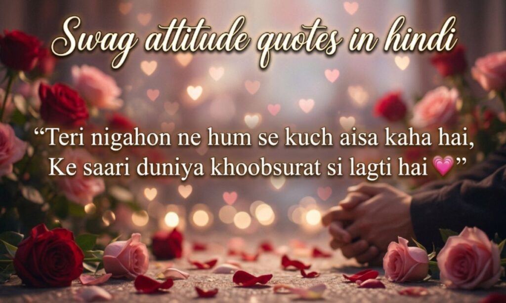 Swag attitude quotes in hindi