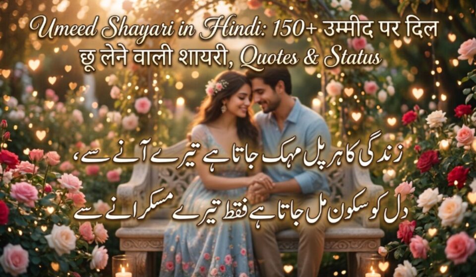 Umeed Shayari in Hindi 150+ उम्मीद पर दिल छू लेने वाली शायरी, Quotes & Status
