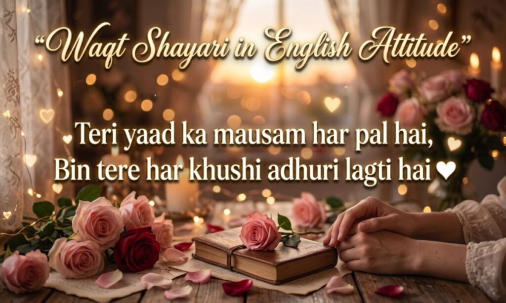 Waqt Shayari in English Attitude