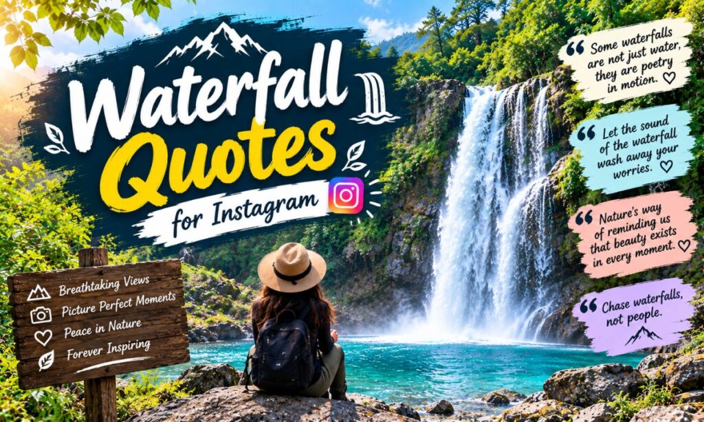Waterfall Quotes for Instagram