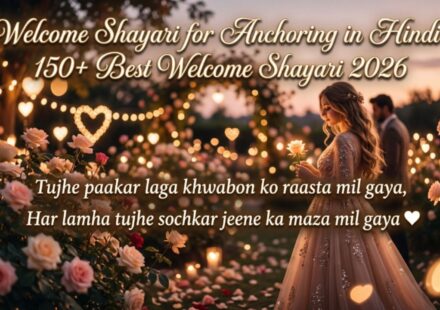 Welcome Shayari for Anchoring in Hindi 150+ Best Welcome Shayari 2026 