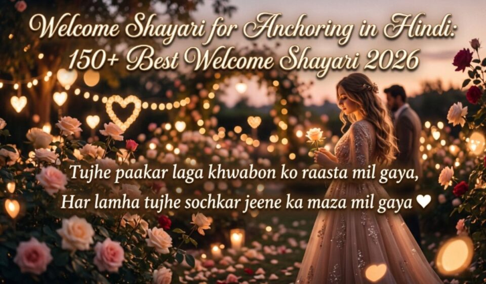 Welcome Shayari for Anchoring in Hindi 150+ Best Welcome Shayari 2026 