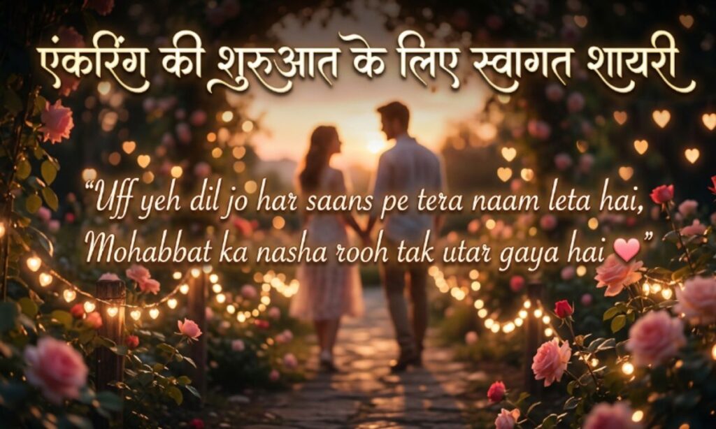 एंकरिंग की शुरुआत के लिए स्वागत शायरी
