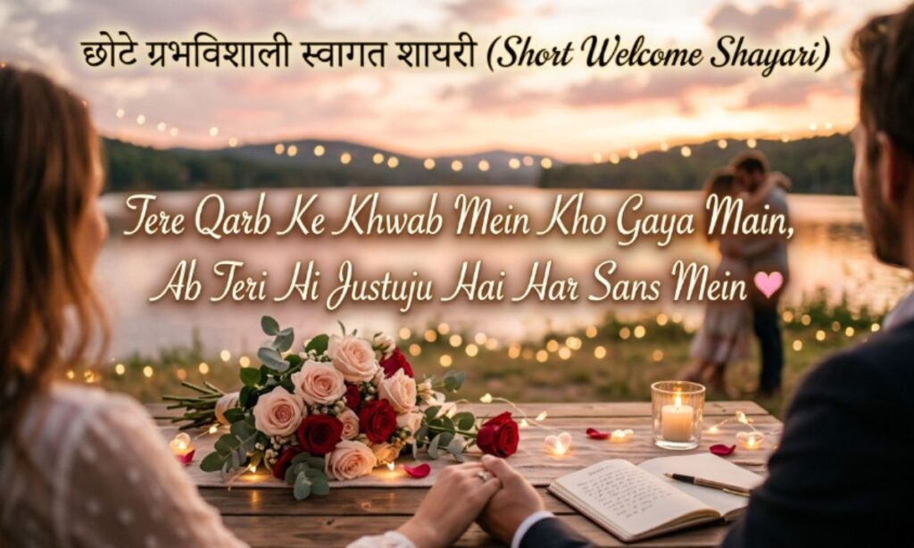 छोटे और प्रभावशाली स्वागत शायरी (Short Welcome Shayari)