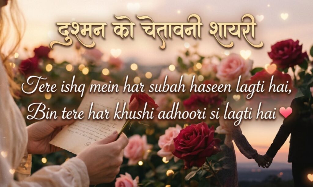 दुश्मन को चेतावनी शायरी