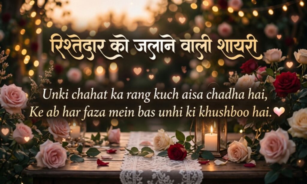 रिश्तेदार को जलाने वाली शायरी