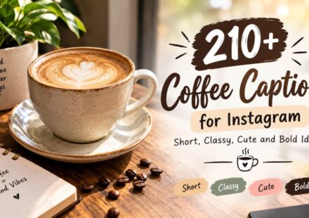 210+ Coffee Captions for Instagram Short, Classy, Cute and Bold Ideas