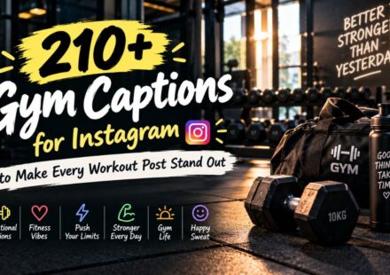 210+ Gym Captions for Instagram to Make Every Workout Post Stand Out