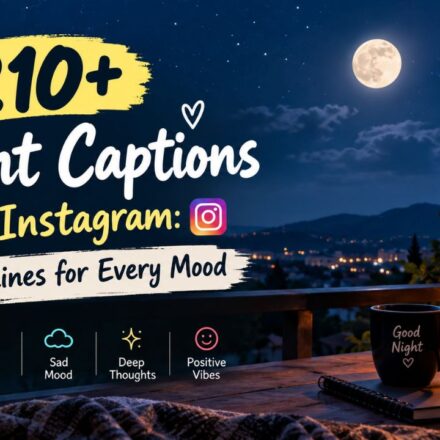 210+ Night Captions for Instagram Best Lines for Every Mood