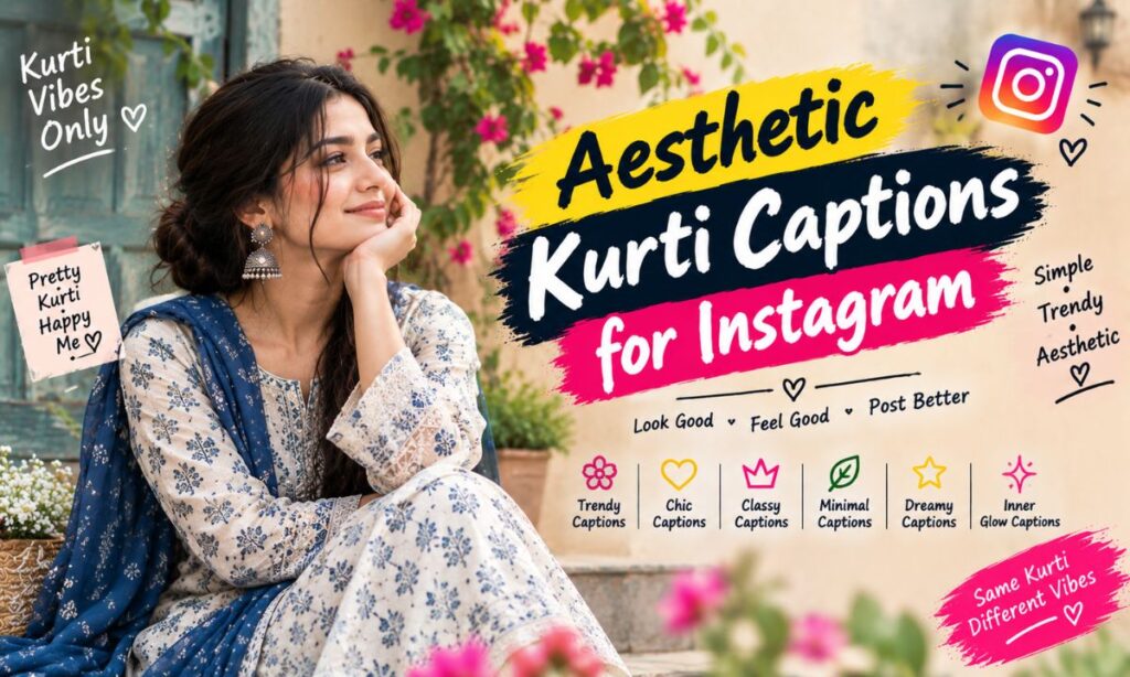 Aesthetic Kurti Captions for Instagram