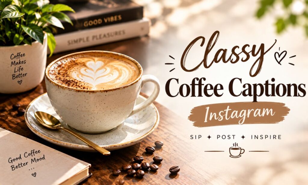 Classy Coffee Captions Instagram