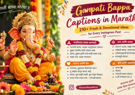 Ganpati Bappa Captions in Marathi 210+ Fresh & Devotional Ideas for Every Instagram Post