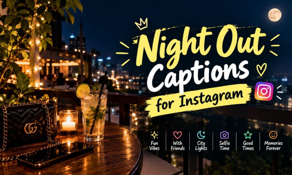 Night Out Captions for Instagram